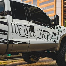 Anchor Room We The People Large Side Tattered American Flag (1999-2007 F-250) - Gloss Black - 99F2_WTPSF_G