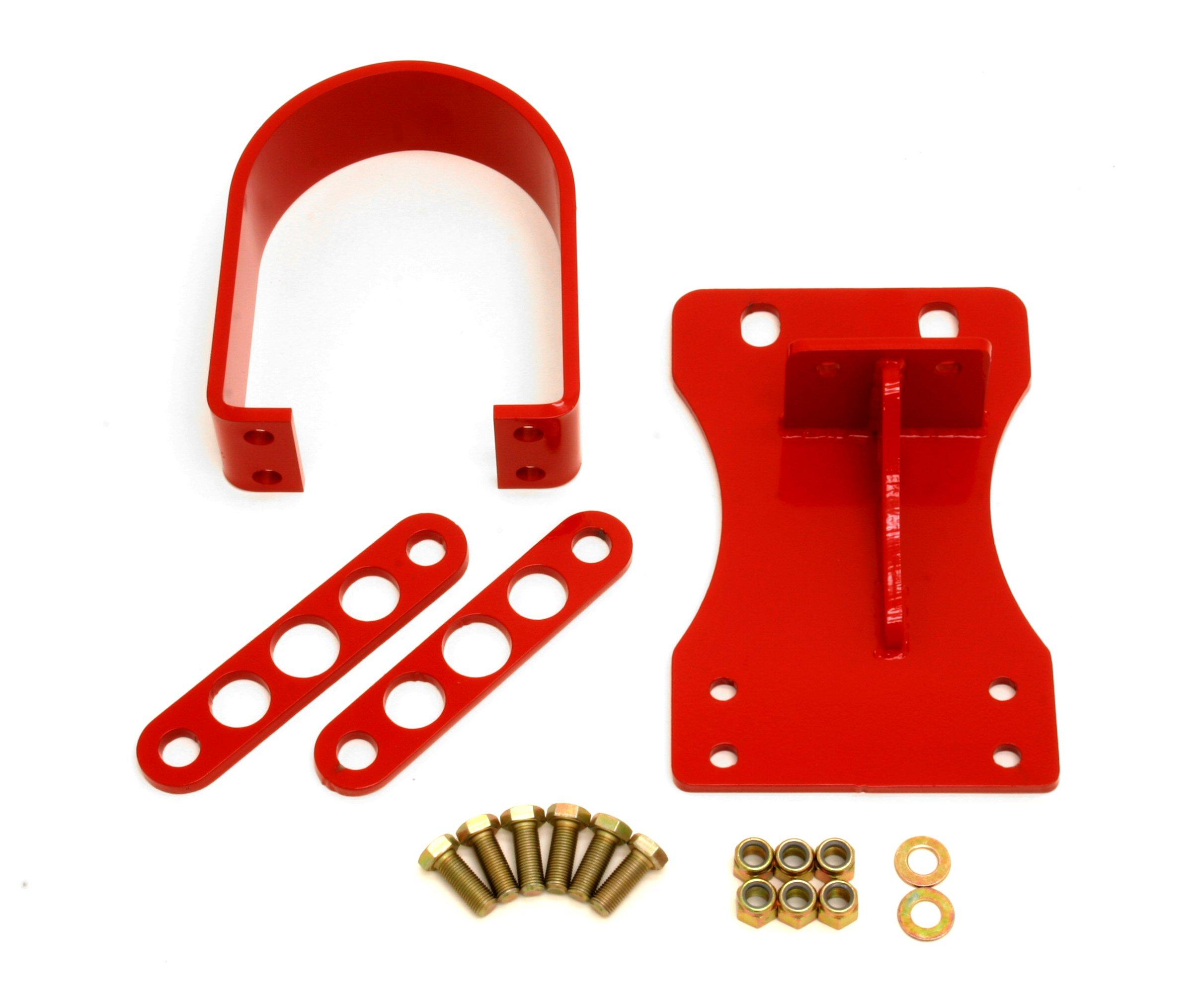 BMR DSL014R Red Driveshaft Safety Loop, Front, V8 Manual, V6 Auto 5th Gen 2010 - 2015 Chevy