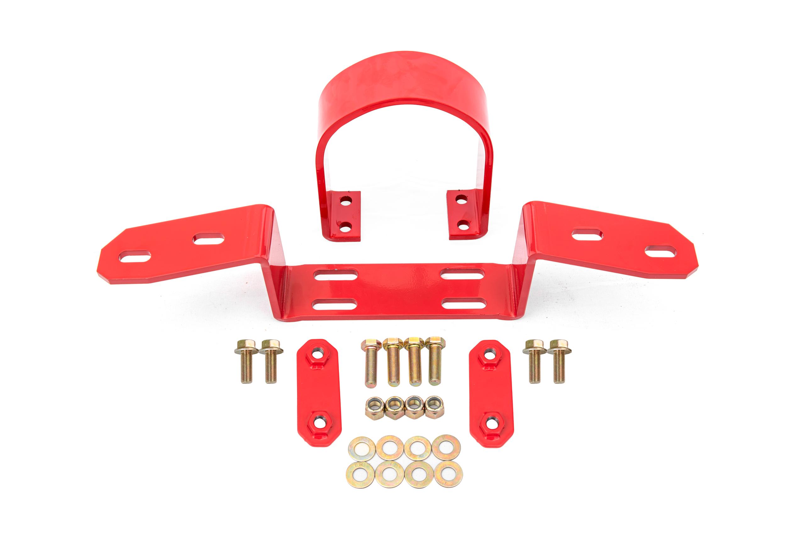 BMR Front Driveshaft Safety Loop -  Red (1968-1972 GM A-Body) - DSL410R