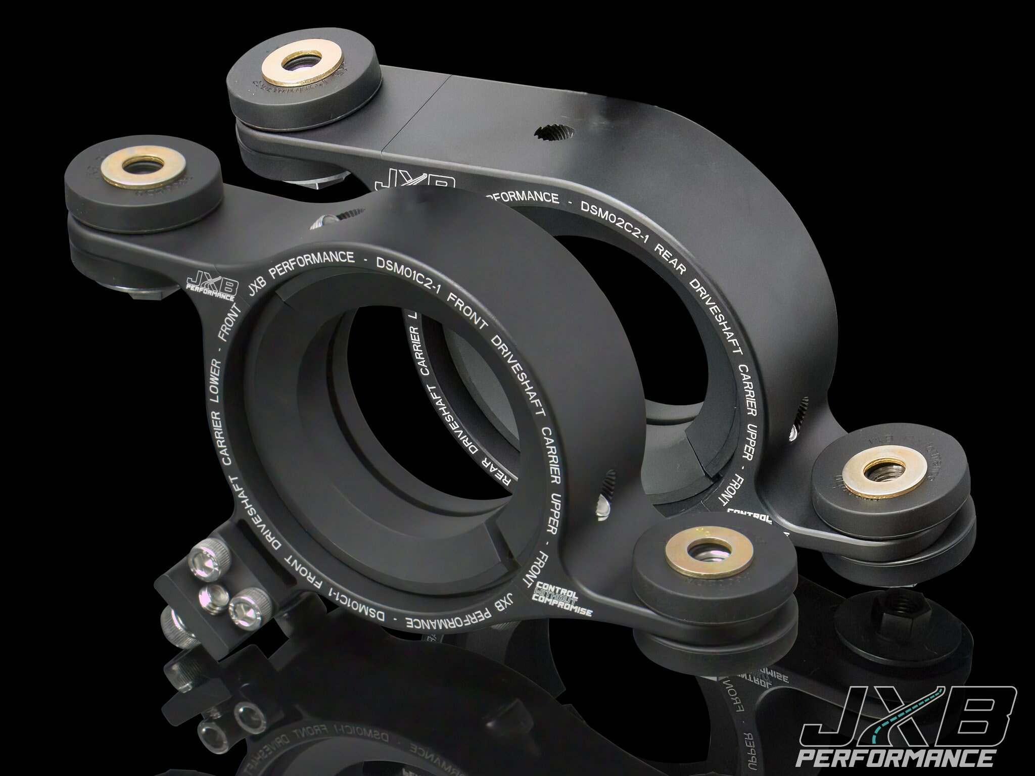JXB Performance Driveshaft Carrier - Evo 7/8/9 Front and Rear - Both Bushings - DSM02A1-B