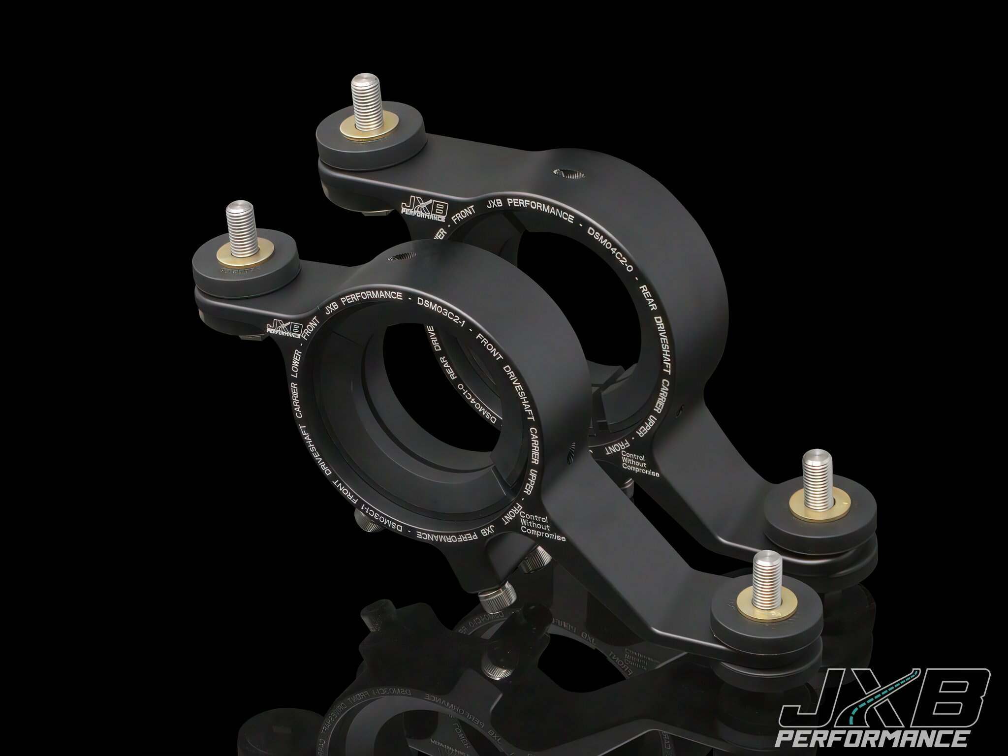 JXB Performance Driveshaft Carrier - Evo X Front and Rear - Track Bushings - DSM04A1-T