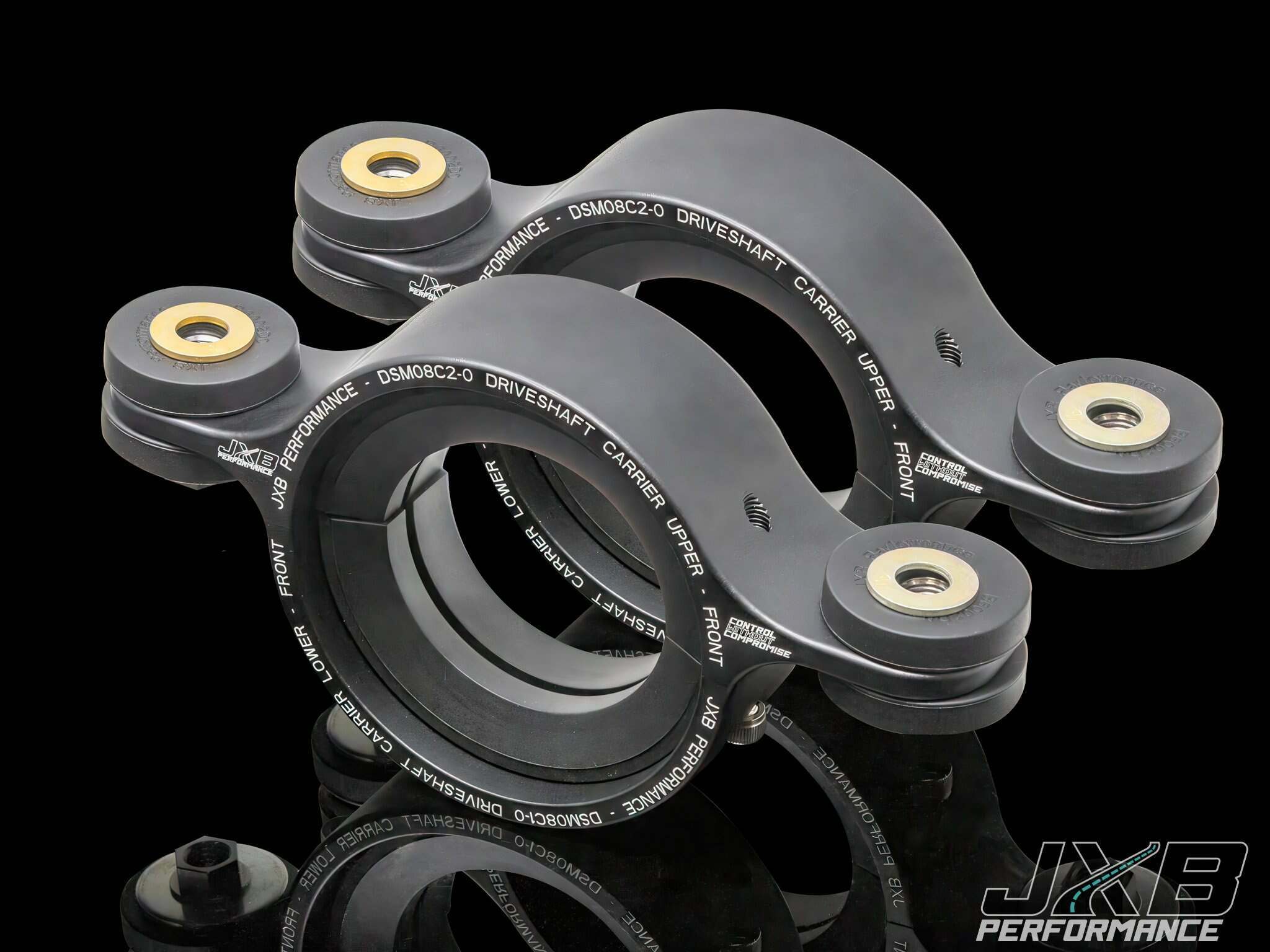 JXB Performance Driveshaft Carrier - 2g DSM Single Carier - Track Bushings - DSM08A0-T