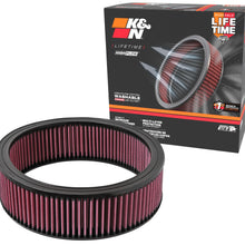 K and N Filters Replacement Air Filter (1968-1997 Chevrolet, GMC, Oldsmobile, Pontiac, Checker, Plymouth, Buick, Cadillac Fitment) - E-1500
