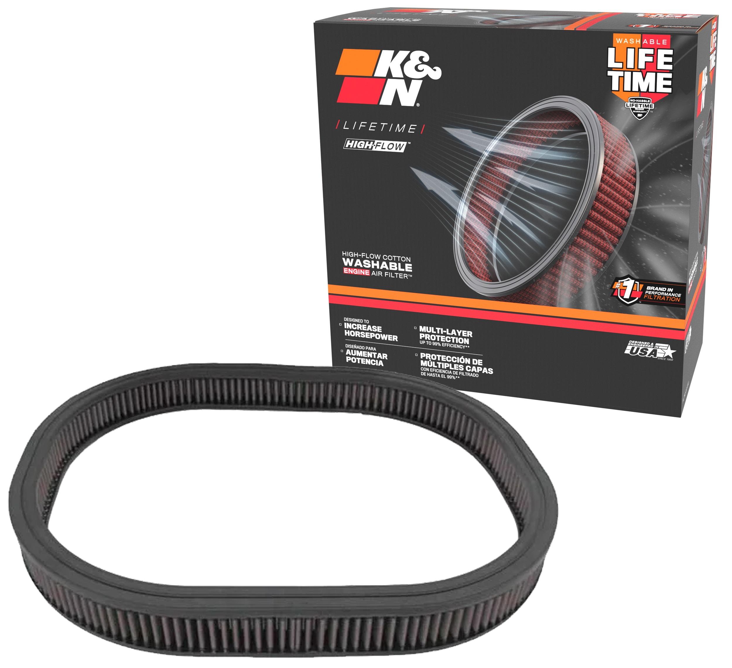 K and N Filters Replacement Air Filter (1966-1972 Dodge, Plymouth Fitment) - E-1980