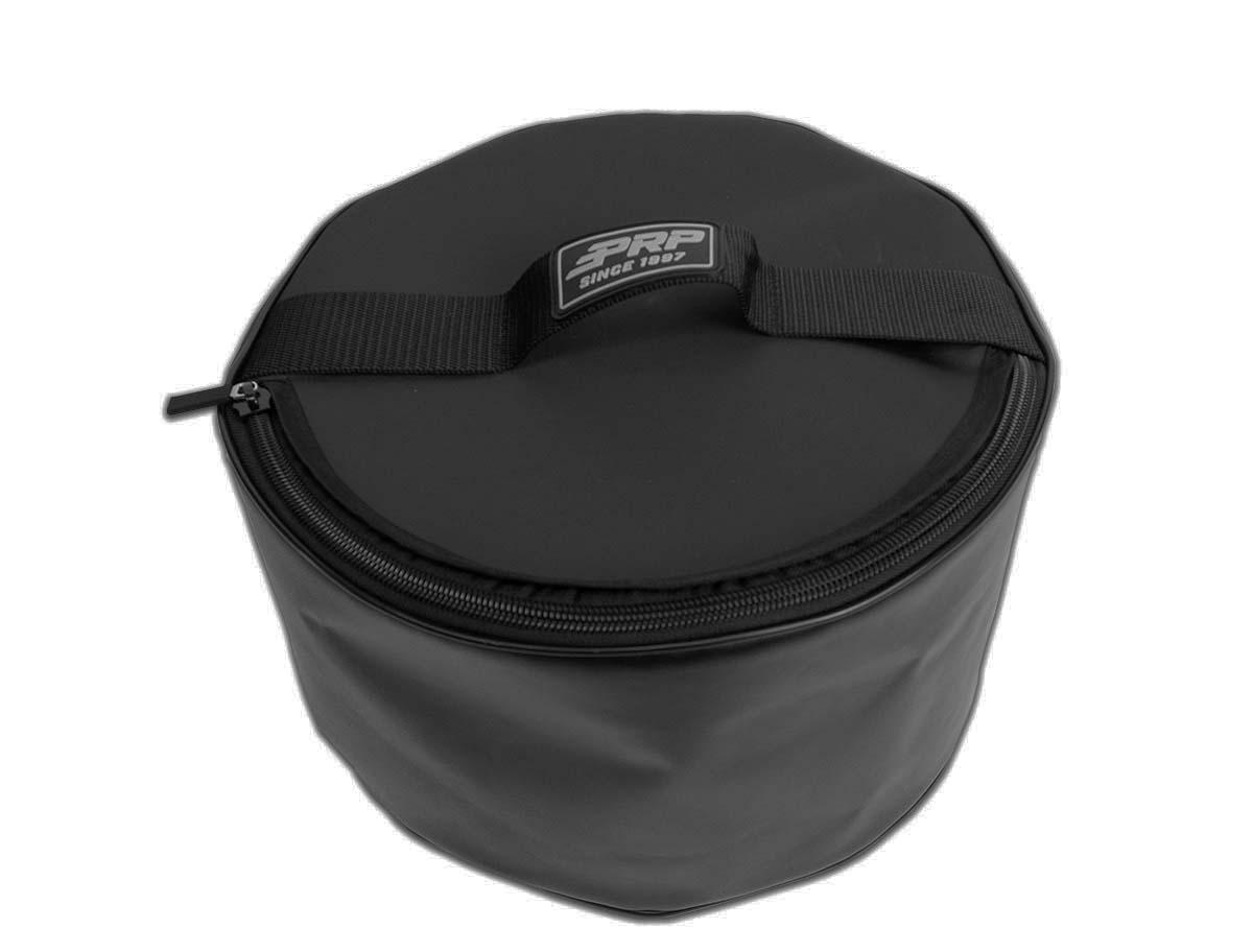 PRP Seats Spare Tire Storage Bag 8.5 x 13 Inch Black Vinyl Coated Nylon - E101