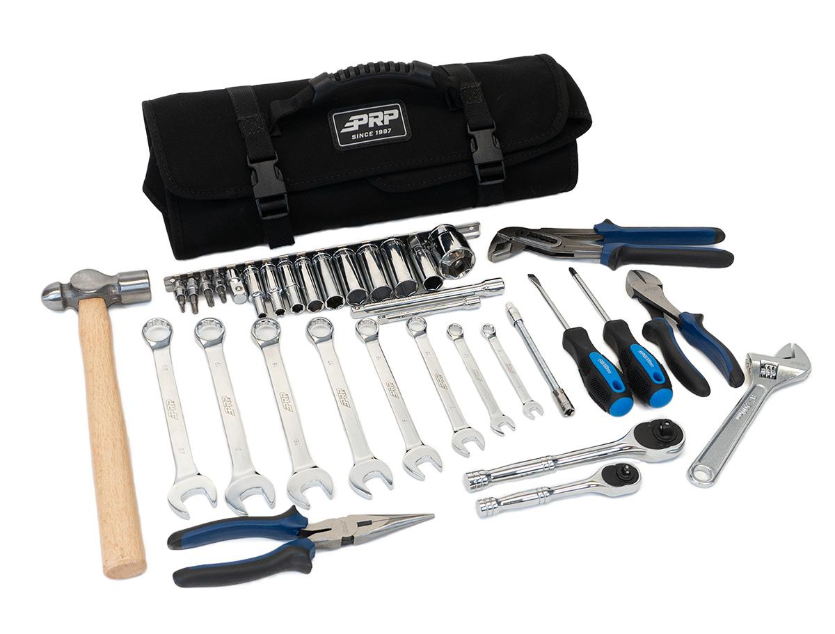PRP Seats Can-Am Roll Up Tool Bag with 35pc Tool Kit - E112