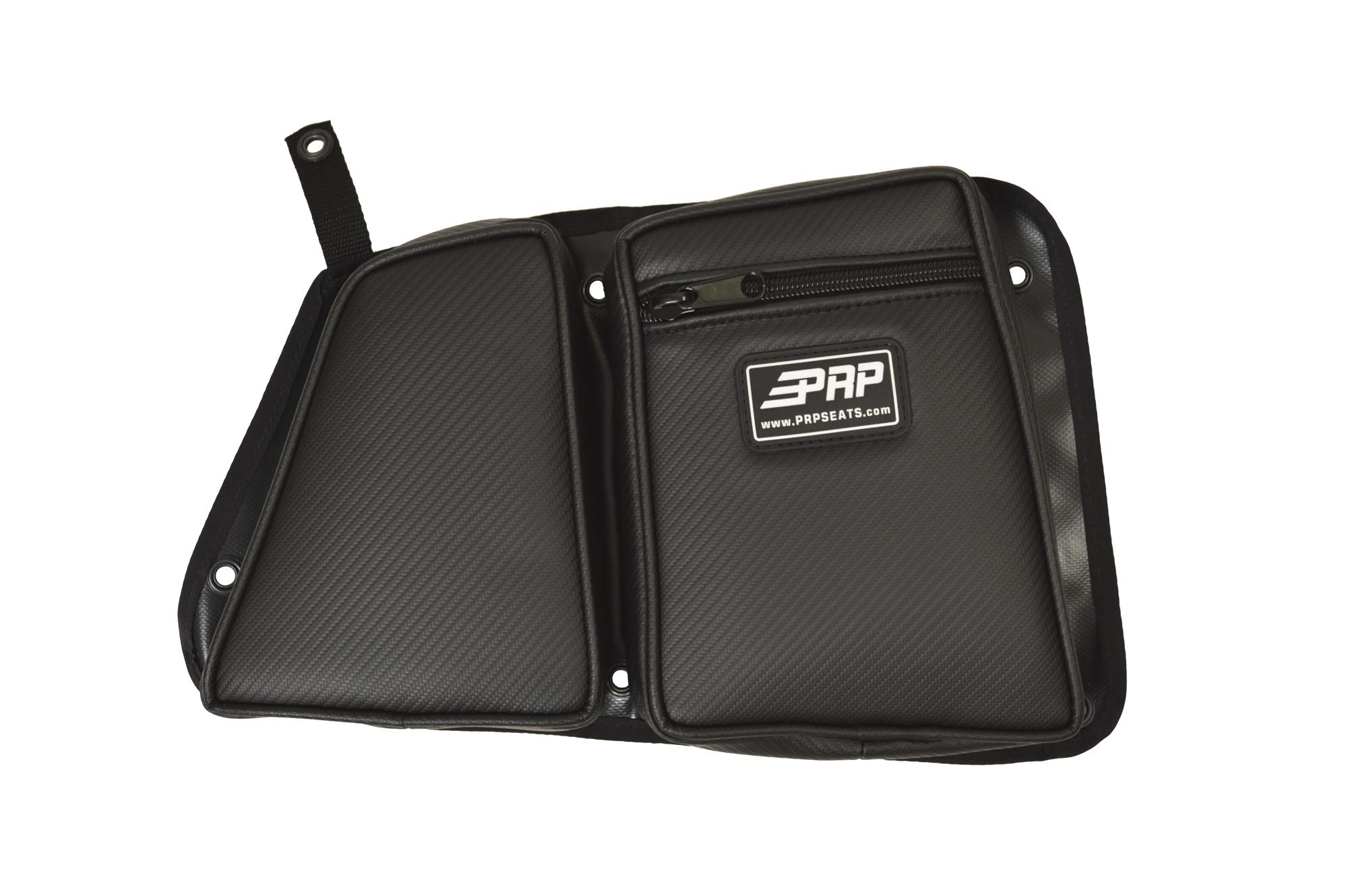 PRP Seats Rear Door Bag with Knee Pad for Polaris RZR Passenger Side Black - E41-210