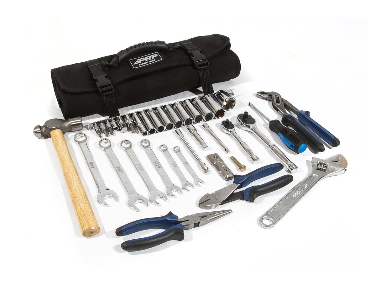 PRP Seats RZR Roll Up Tool Bag with 39pc Tool Kit - E98
