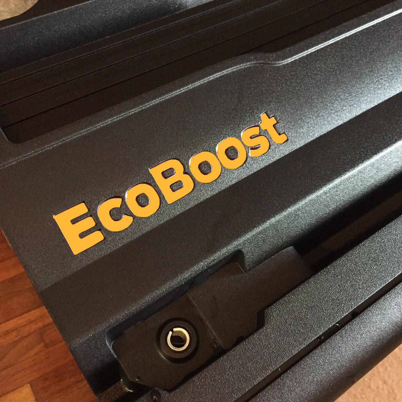 Anchor Room Mishimoto Coolant Tank Logo Decal "M" - Dark Yellow (2015-2023 Mustang) - 15FM_EBL_DY