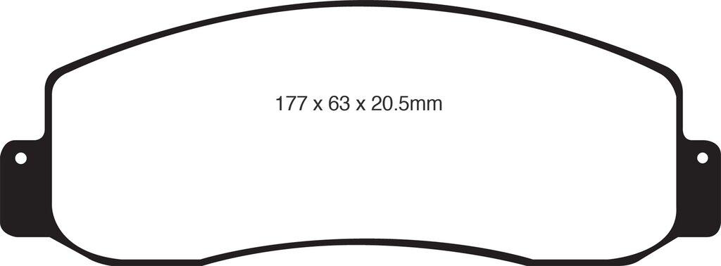 EBC Brakes Ebc Extra Duty Pads - ED91777