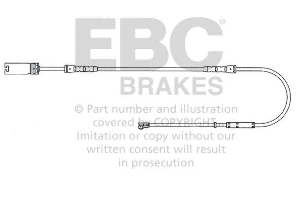 EBC Brakes Oe Wear Sensor (Front Wear Leads 2010 thru 2013 BMW 128 3.0) - EFA136