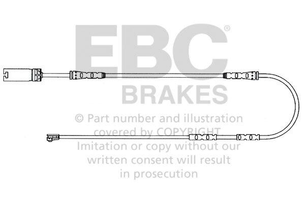 EBC Brakes Oe Wear Sensor (Front Wear Leads 2011 thru 2012 BMW 135 3.0 Turbo) - EFA138