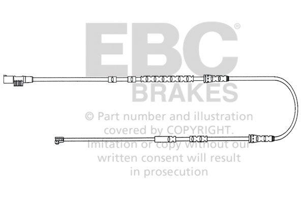 EBC Brakes Oe Wear Sensor (Front Wear Leads 2010 thru 2016 BMW Z4 3.0 (E89)) - EFA144