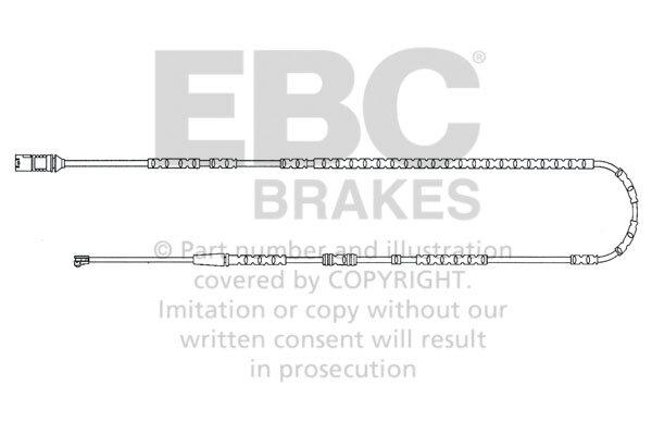 EBC Brakes Oe Wear Sensor (Rear Wear Leads 2010 thru 2016 BMW Z4 3.0 (E89)) - EFA145