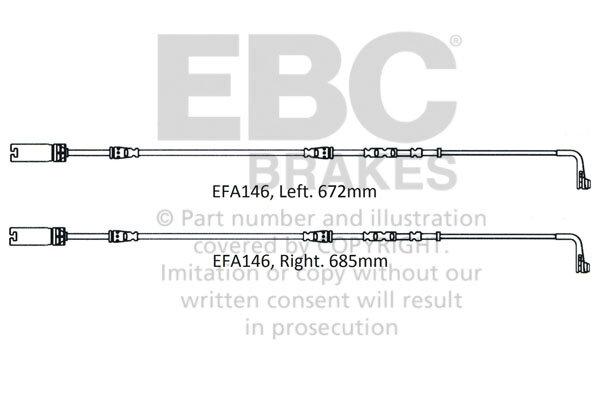 EBC Brakes Oe Wear Sensor (Front Wear Leads 2008 thru 2010 BMW M3 4.0 (E90)) - EFA146
