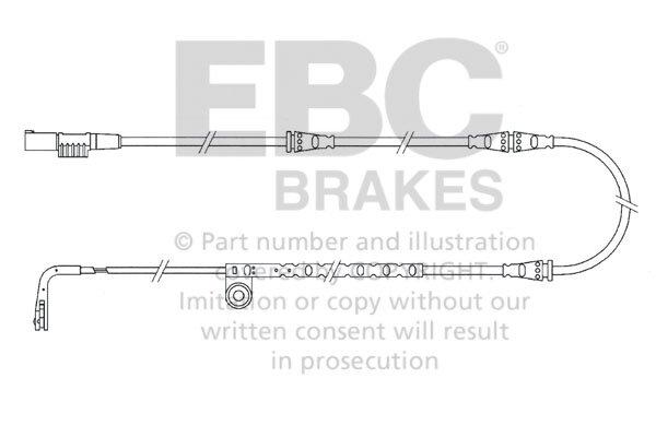 EBC Brakes Oe Wear Sensor (Front Wear Leads 2005 thru 2006 LAND ROVER Range Rover Sport 4.4) - EFA151