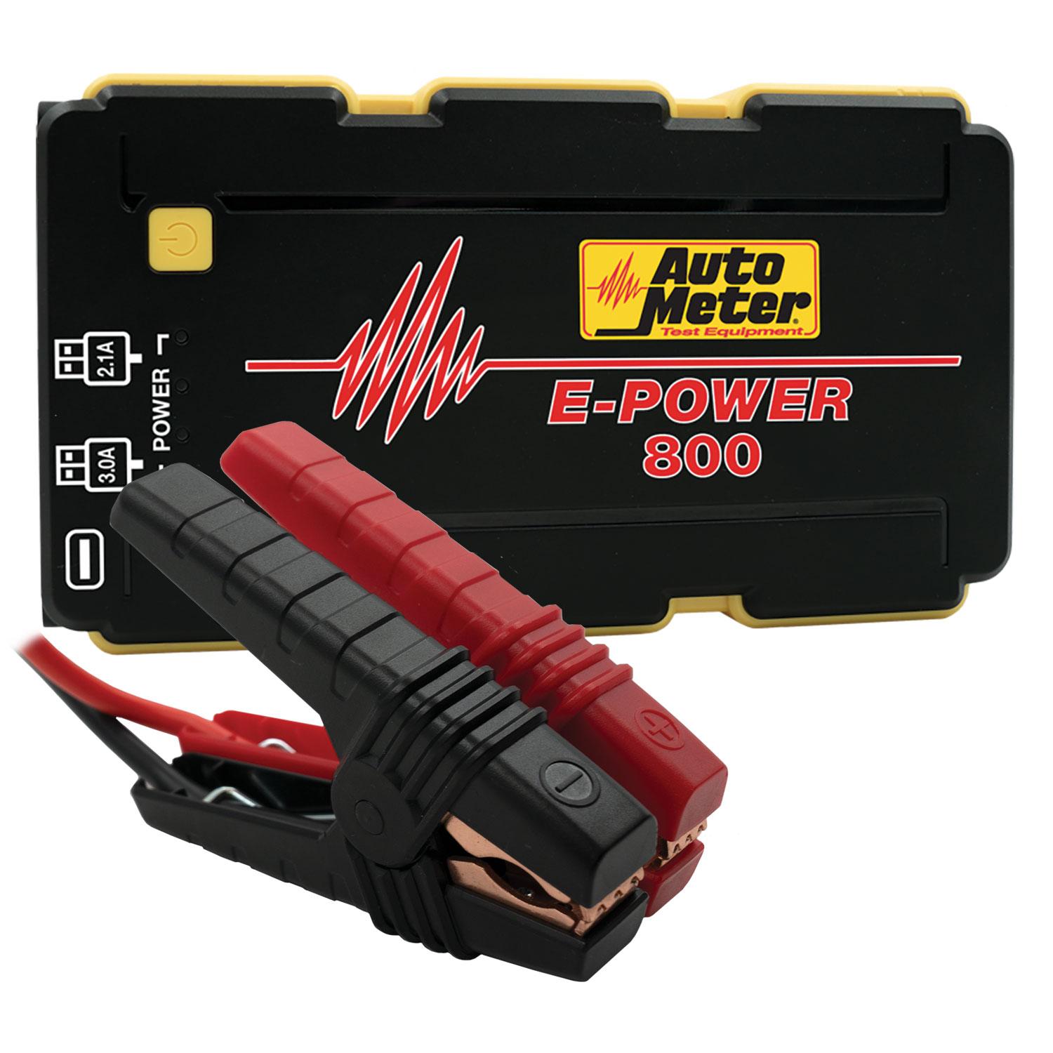 Auto Meter JUMP STARTER, EMERGENCY BATTERY PACK, 12V, 800A PEAK, 1800 mAh - EP-800
