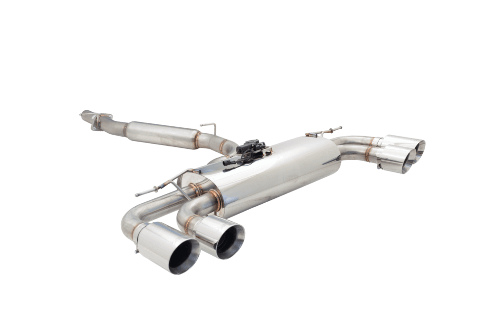 XForce Audi S3 Hatch 2013-2017 3 Brushed Stainless Steel Cat Back System - ES-AS313H-VMKSB-CBS