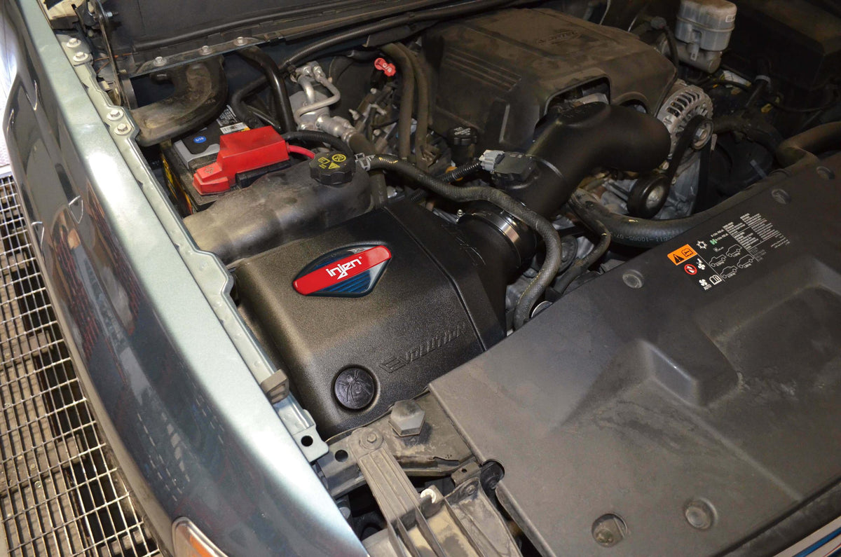 Injen Evolution Roto-Molded Air Intake System W/ SuperNano-Web Dry Air Filter for the 2009-2013 GM Truck V8-4.8L/5.3L/6.2L (GMT900) 2009-2014 GM SUV V8-4.8L/5.3L/6.2L (GMT900) - EVO7102