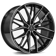 Axe Design EX55 Wheel - 20x8.5, 5x110, Black And Polished Face - 8520BLANK40EX55BP-5x110
