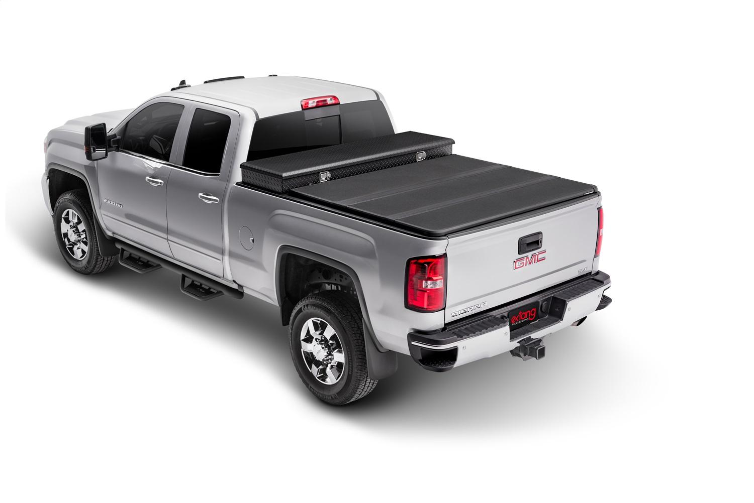 Extang Solid Fold 2.0 Tool Box Tonneau Cover - Black Textured Paint - For Use w/Existing Tool Box - Tool Box Not Included - 2015-2022 Chevy Colorado/GMC Canyon 6' 2" Bed - 84355