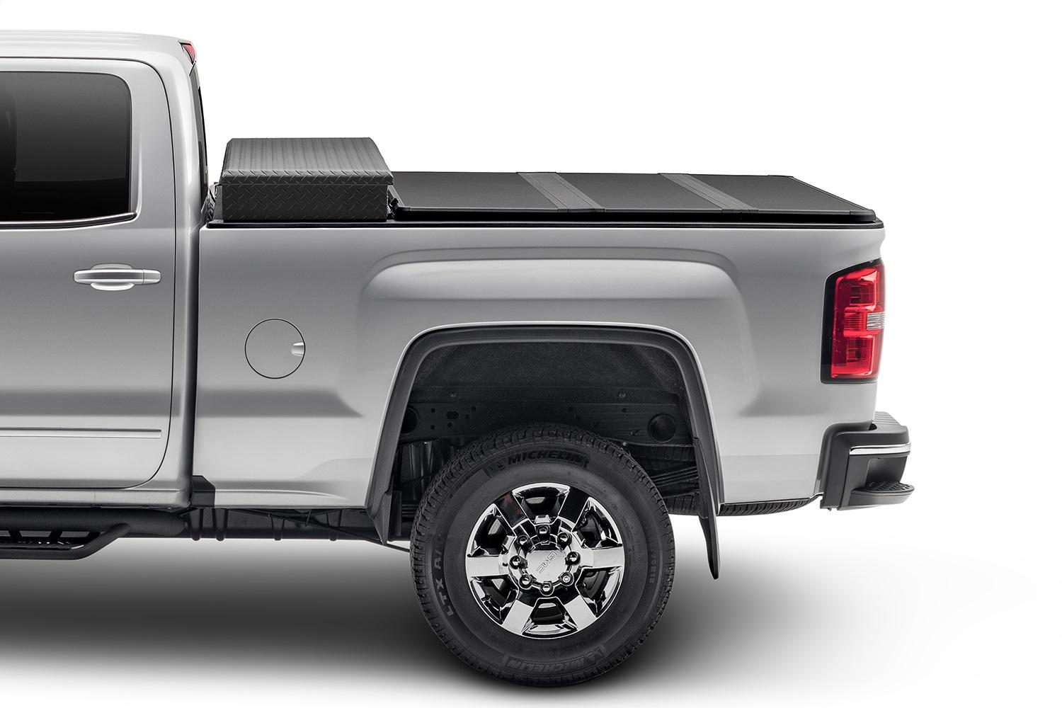 Extang Solid Fold 2.0 Tool Box Tonneau Cover - Black Textured Paint - For Use w/Existing Tool Box - Tool Box Not Included - 2015-2020 Ford F-150 6' 7" Bed - 84480