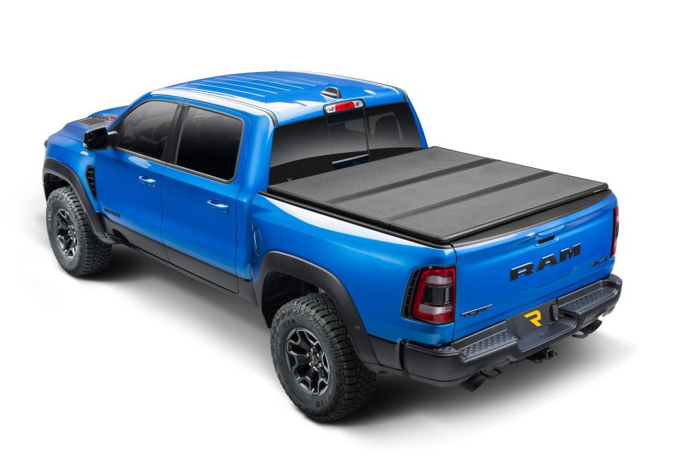 Extang Solid Fold ALX Tonneau Cover - Black Textured Paint - 2019-2023 (New Body Style) Ram 5' 7" Bed without RamBox with or without Multifunction Tailgate - 88427