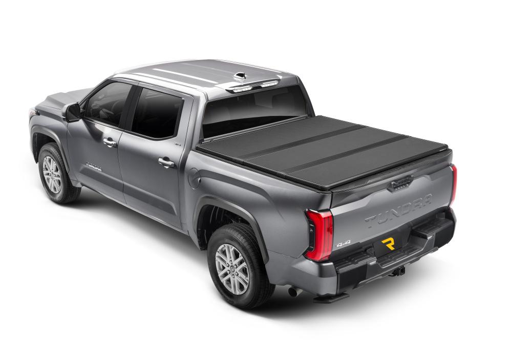 Extang Solid Fold ALX Tonneau Cover - Black Textured Paint - 2022-2023 Toyota Tundra 5' 7" Bed with or without Deck Rail System without Trail Special Edition Storage Boxes - 88472