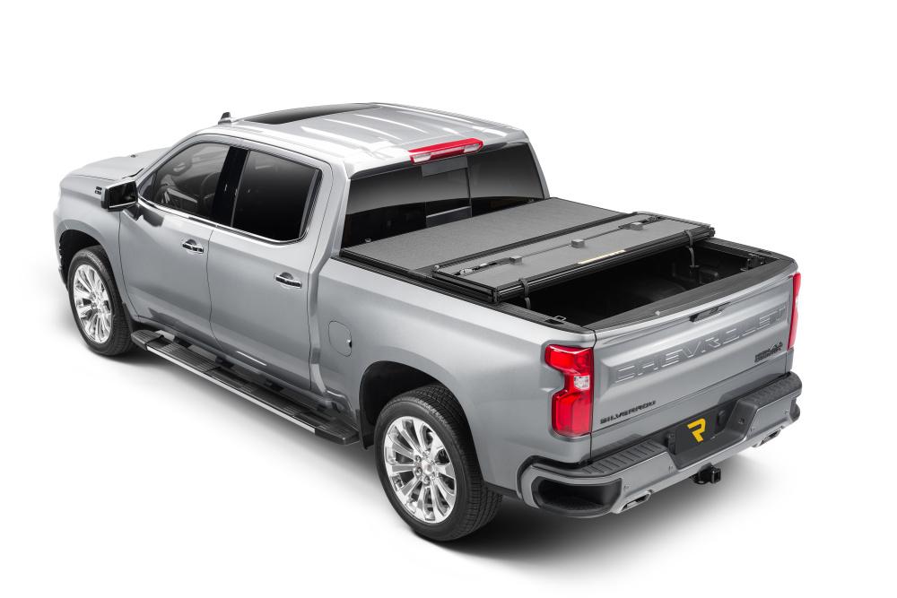 Extang Solid Fold ALX Tonneau Cover - Black Textured Paint - 2014-2018 (2019 Legacy/Limited) Chevy Silverado/GMC Sierra 1500/2015-2019 2500 HD/3500 HD 8' Bed - 88455