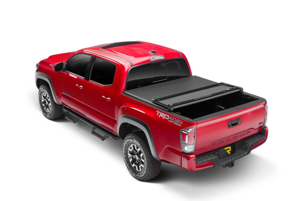 Extang Trifecta ALX Tonneau Cover - Black - Leather Grained Fabric - 2014-2021 Toyota Tundra 8' 2" Bed with Deck Rail System - 90471
