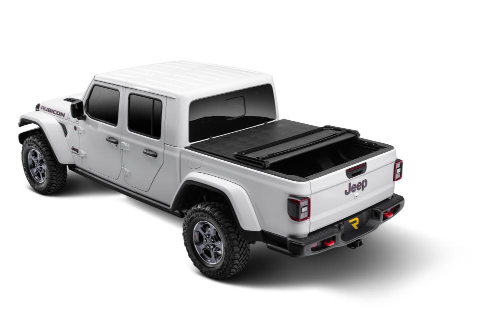 Extang Trifecta 2.0 Tonneau Cover - Black - Leather Grained Fabric - 2020-2023 Jeep Gladiator (JT) with or without Trail Rail System - 92895