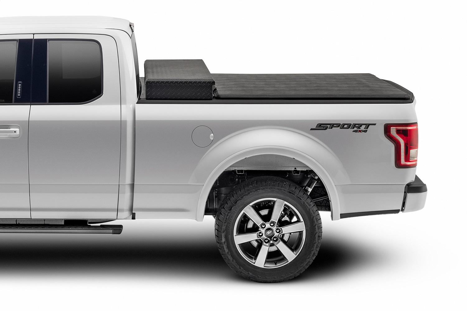 Extang Trifecta Toolbox 2.0 Tonneau Cover - Black - Leather Grained Vinyl - 2014-2018 (2019 Legacy/Limited) Chevy Silverado/GMC Sierra 1500/2015-2019 2500 HD/3500 HD 8' Bed - 93455