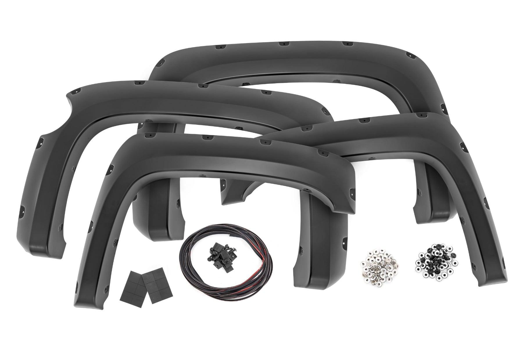 Rough Country Pocket Fender Flares 5 Foot 9 Inch Bed Gas Door Chevy Silverado 1500 (07-13) (2007-2013 Silverado 1500) - F-C11612A