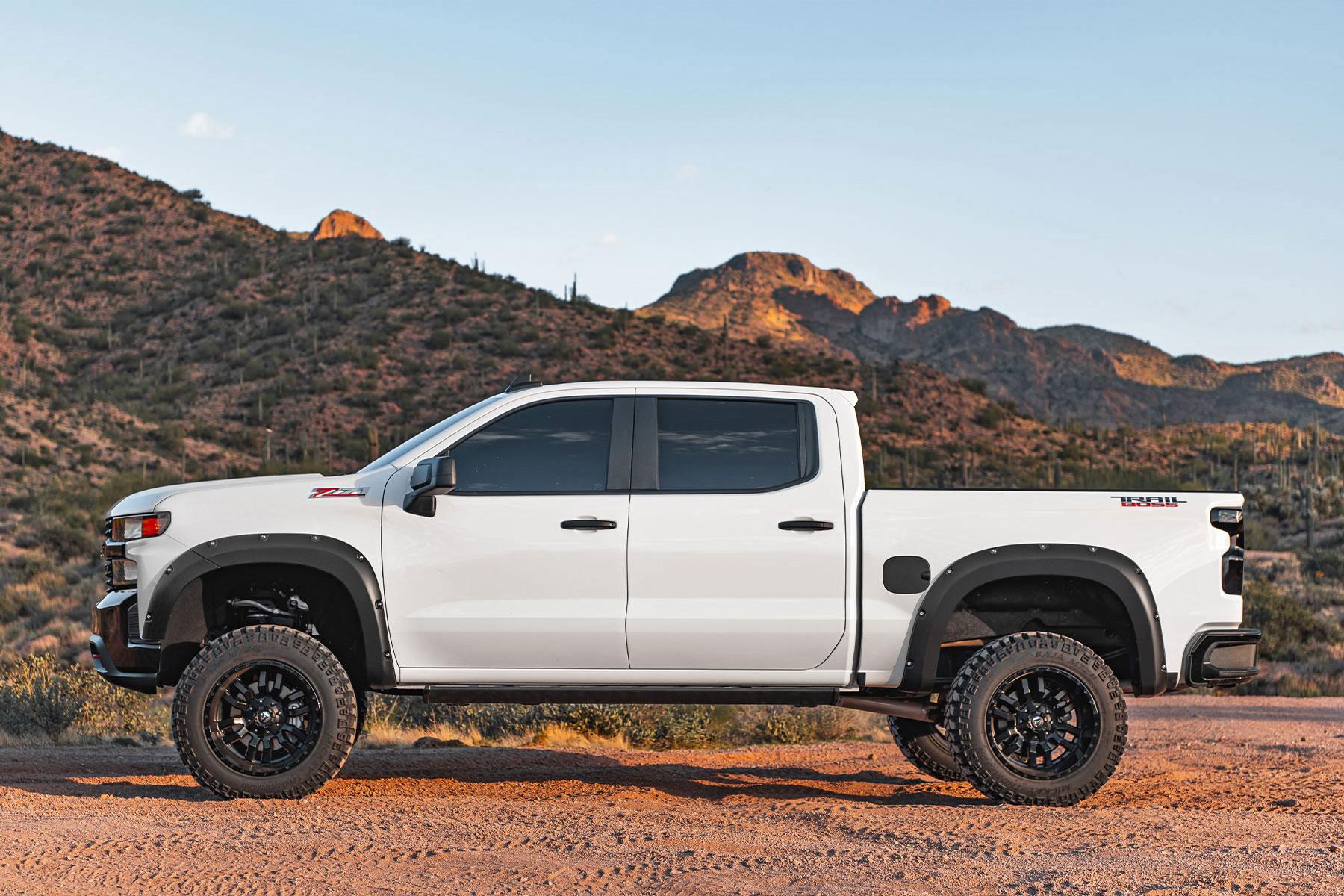 Rough Country Pocket Fender Flares G7C Red Hot Chevy Silverado 1500 2WD/4WD (2019-2021) (2019-2021 Silverado 1500) - F-C11911A-G7C