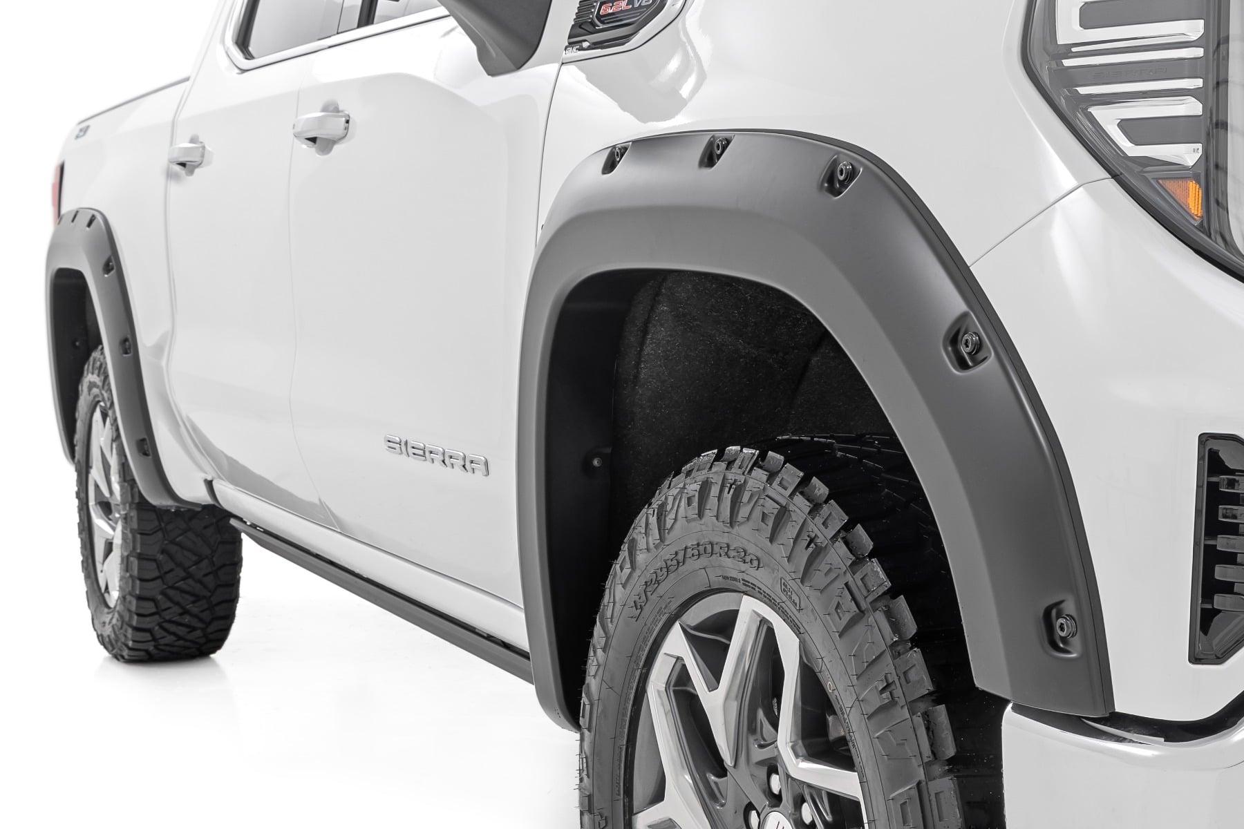 Rough Country GMC 1500 Pocket Fender Flares w/Rivets (19-24 Sierra 1500) (2019-2020 Sierra 1500) - F-C11950A