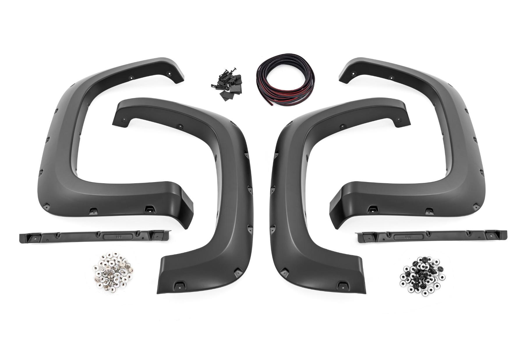 Rough Country Pocket Fender Flares GNO Slate Gray Chevy Silverado 2500 HD/3500 HD (20-26) (2020-2026 Silverado 2500 HD, Silverado 3500 HD) - F-C12011A-GNO