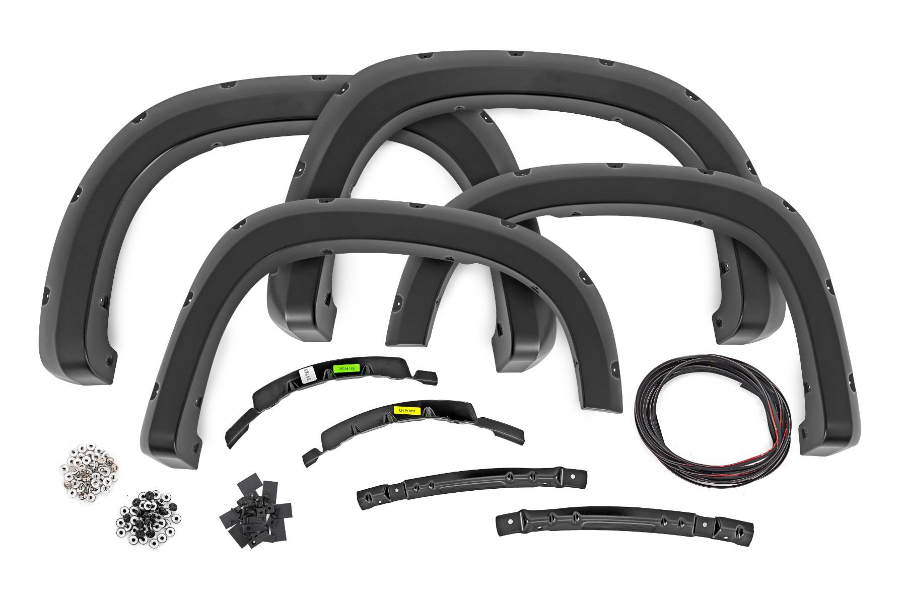 Rough Country Fender Flares Sport GJV Riptide Blue Chevy Silverado 1500 (22-26) (2022-2026 Silverado 1500) - F-C12211-GJV