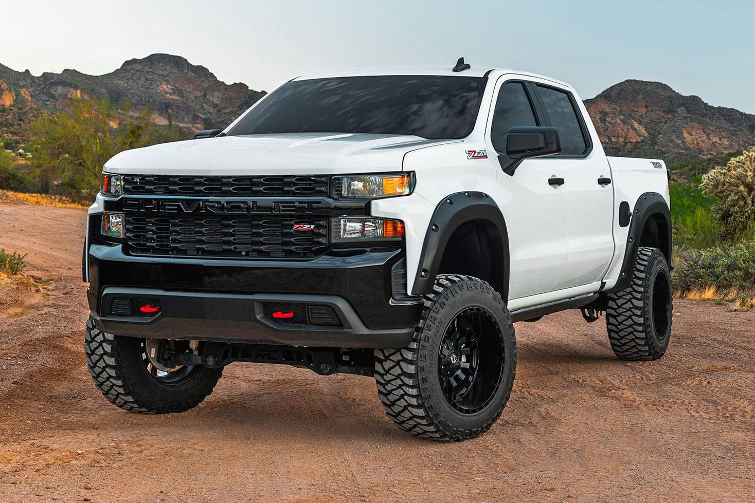 Rough Country Fender Flares Sport GJV Riptide Blue Chevy Silverado 1500 (22-26) (2022-2026 Silverado 1500) - F-C12211-GJV