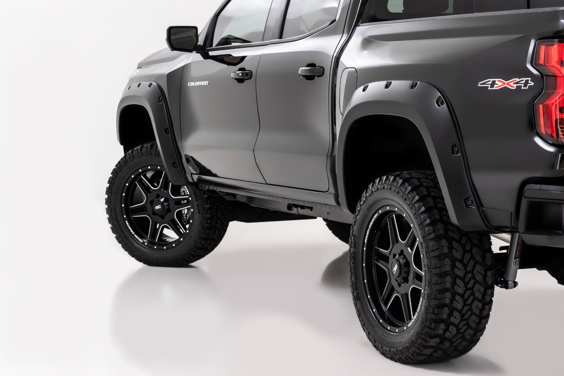 Rough Country Pocket Fender Flares GBF Sunrise Orange Chevy Colorado 2WD/4WD (23-26) (2023-2026 Colorado) - F-C12311-GBF