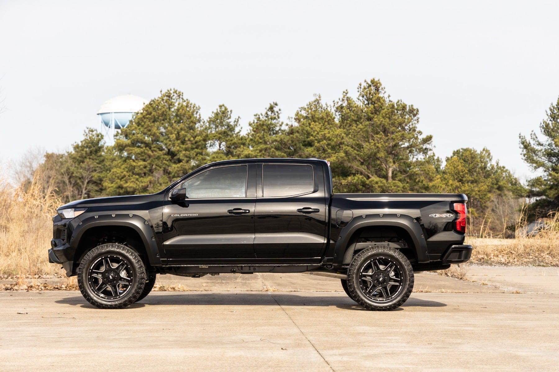 Rough Country Pocket Fender Flares GBF Sunrise Orange Chevy Colorado 2WD/4WD (23-26) (2023-2026 Colorado) - F-C12311-GBF