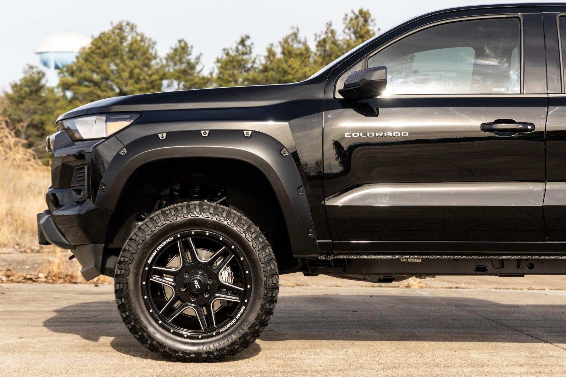 Rough Country Pocket Fender Flares GBF Sunrise Orange Chevy Colorado 2WD/4WD (23-26) (2023-2026 Colorado) - F-C12311-GBF
