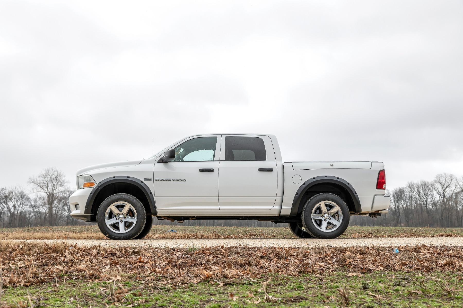 Rough Country Pocket Fender Flares PR4 Flame Red Ram 1500 2WD/4WD (2009-2018 & Classic) (2009-2024 Ram 1500, 1500, 1500 Classic) - F-D10911B-PR4