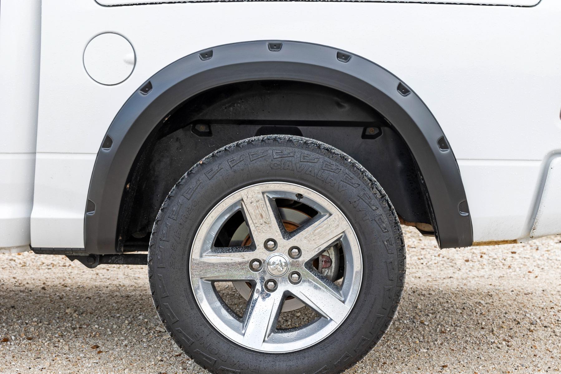 Rough Country Pocket Fender Flares PR4 Flame Red Ram 1500 2WD/4WD (2009-2018 & Classic) (2009-2024 Ram 1500, 1500, 1500 Classic) - F-D10911B-PR4