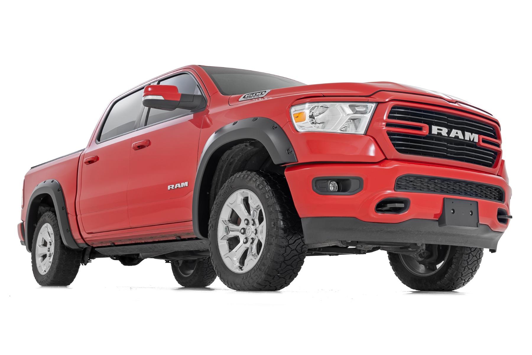 Rough Country Pocket Fender Flares PAU Granite Crystal Ram 1500 2WD/4WD (2019-2024) (2019-2024 1500) - F-D10914A-PAU