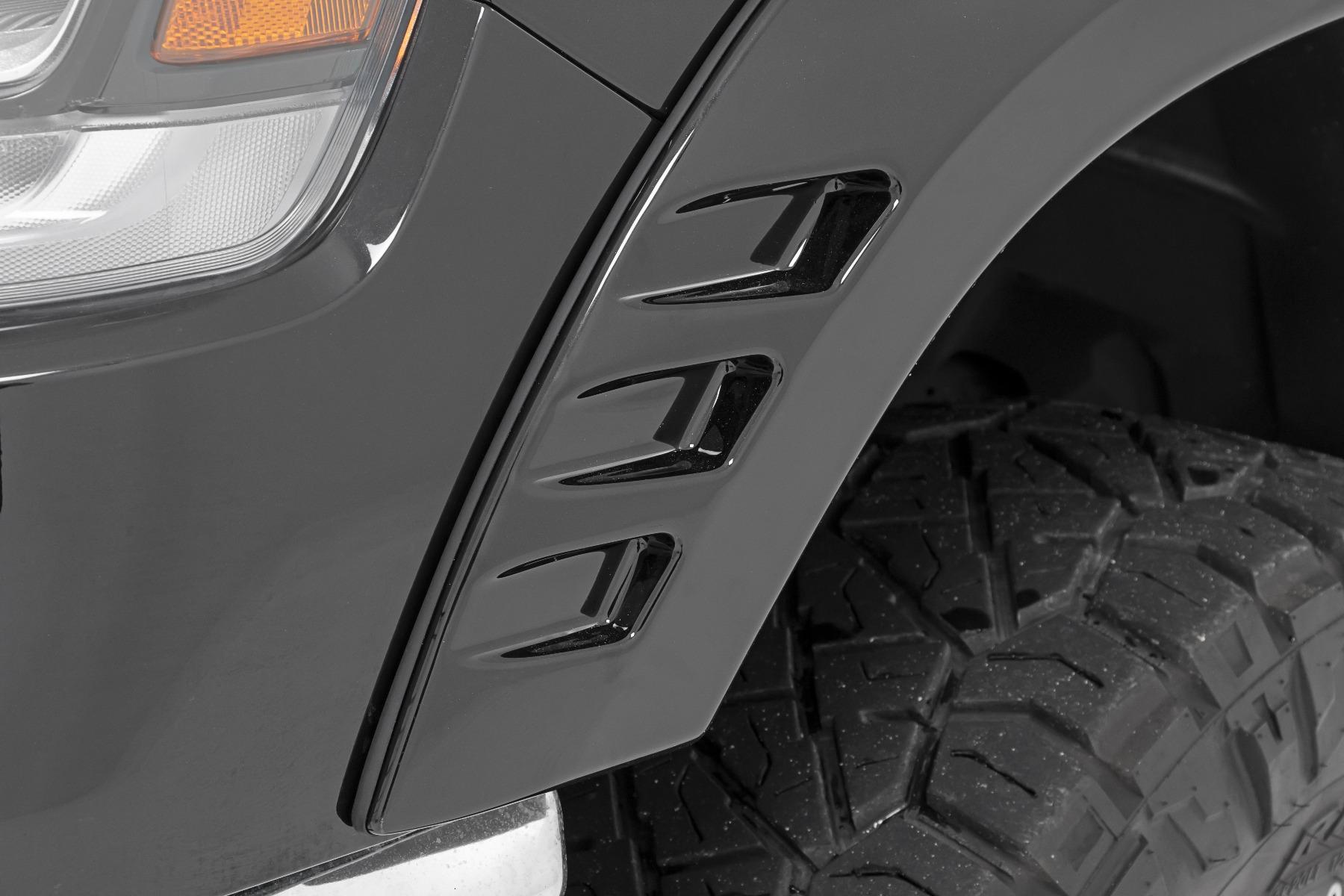 Rough Country Fender Flares SF1 JSC Billet Silver Ram 1500 2WD/4WD (2019-2024) (2019-2024 1500) - F-D319201-JSC