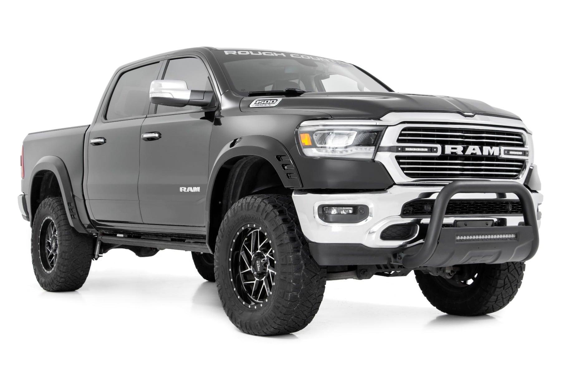 Rough Country Fender Flares SF1 PR4 Flame Red Ram 1500 2WD/4WD (2019-2024) (2019-2024 1500) - F-D319201-PR4