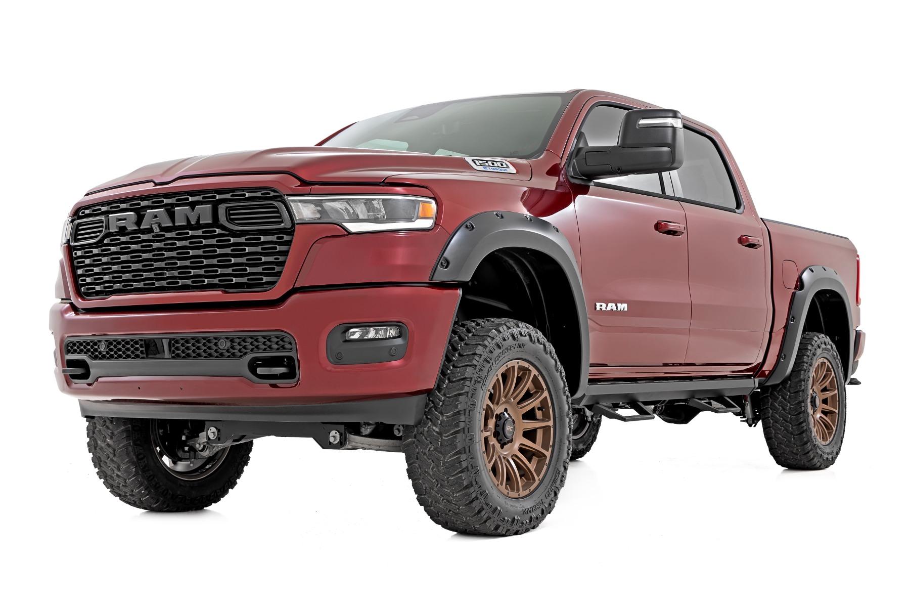 Rough Country Pocket Fender Flares PB8 Midnight Blue Ram 1500 2WD/4WD (2025-2026) (2025-2026 1500) - F-D319205-PB8