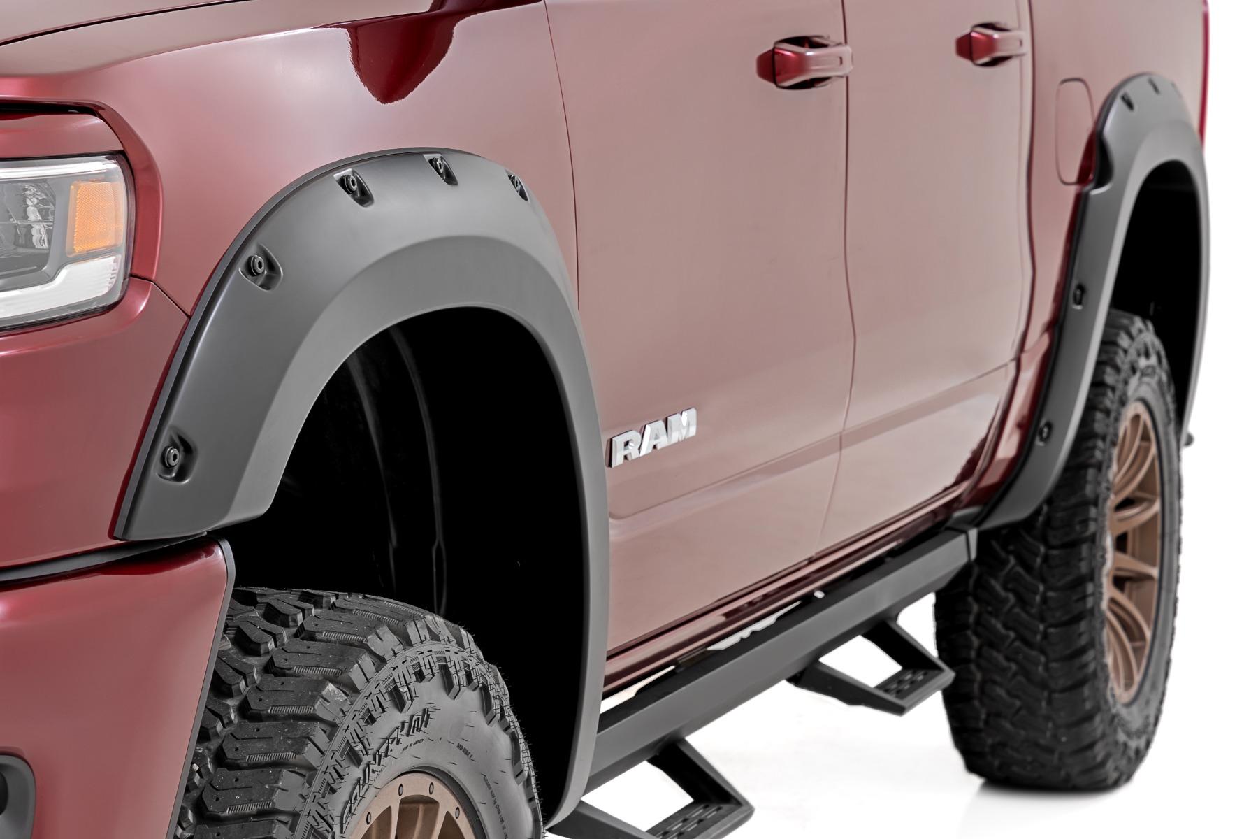 Rough Country Pocket Fender Flares PB8 Midnight Blue Ram 1500 2WD/4WD (2025-2026) (2025-2026 1500) - F-D319205-PB8