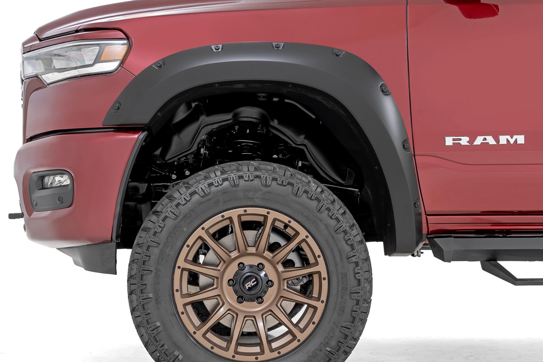 Rough Country Pocket Fender Flares PB8 Midnight Blue Ram 1500 2WD/4WD (2025-2026) (2025-2026 1500) - F-D319205-PB8