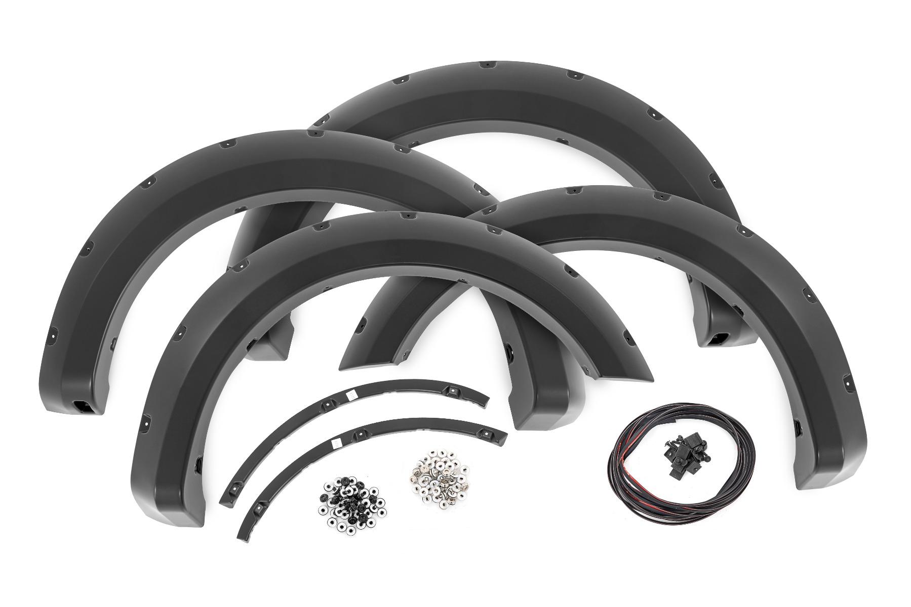 Rough Country Pocket Fender Flares PQ Race Red Ford F-150 2WD/4WD (2009-2014) (2009-2014 F-150) - F-F10911A-PQ